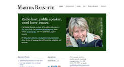 Desktop Screenshot of marthabarnette.com